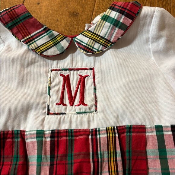 Sugar dumpling boys size 24 months Christmas initial M - Picture 2 of 5